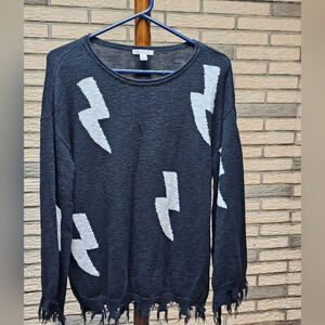 Cato Lightning Bolt Sweater Sz M *READ DESCRIPTION *